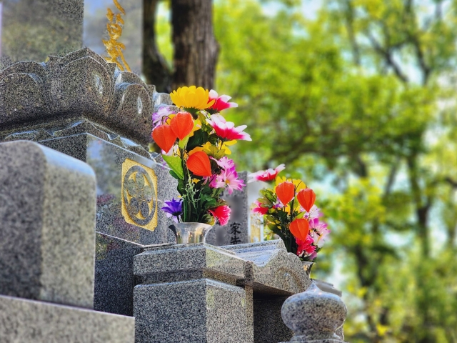 亡き父の墓前で想う　ブログ更新